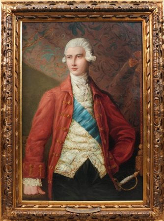 ANONIMO XX SECOLO - Il nobile olio su tela 121x81 cm