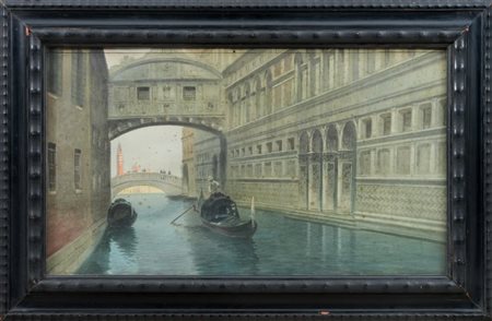 EUGENIO BENVENUTI - Il ponte dei sospiri a Venezia