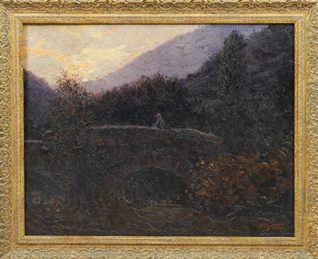 ETTORE MORTEO - Figura nel paesaggio