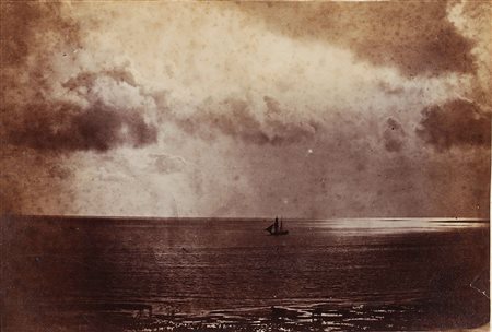 LE GRAY GUSTAVE (1820 - 1884) Brigantino al chiaro di luna. 1856. Stampa...