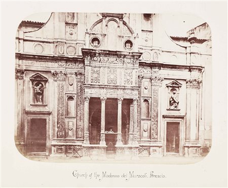 ROSSETTI GIACOMO (1807 - 1882) Attrib. Brescia, Chiesa della Madonna dei...