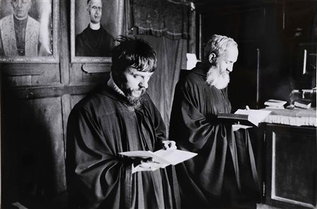 MERISIO PEPI (n. 1931) Due monaci benedettini del Monastero di Provonda in...