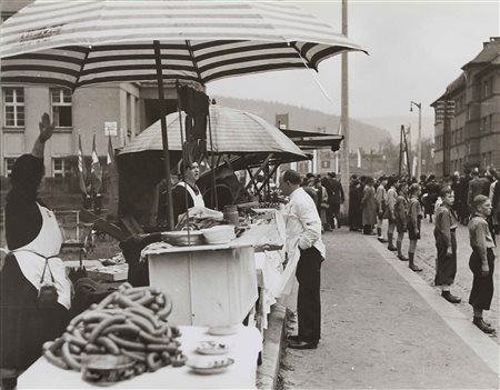 BOURKE - WHITE MARGARET (1904 - 1971) Political rally in small german town....