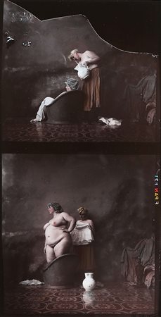 SAUDEK JAN (n. 1935) Il Bagno - dittico. 1980. Stampa alla gelatina...