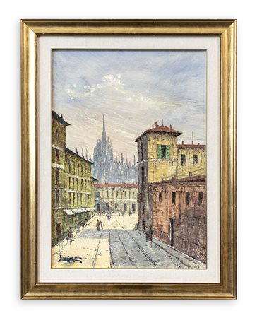 LUCIANO LUTRING (1937-2013) - Vecchia Milano, 1993