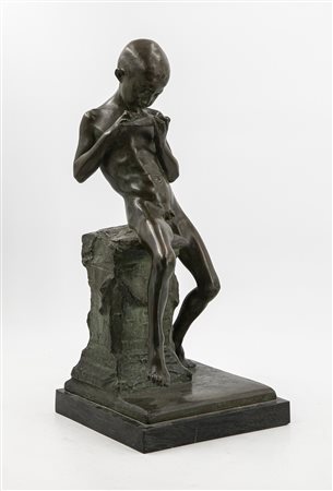 LUIGI SECCHI (1853-1921) - Suonatore di ocarina