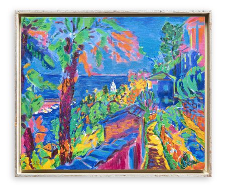 GIANCARLO BORGIA (1958-2002) - Bordighera verso Villa Garnier, 1994