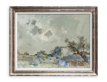COSIMO SPONZIELLO (1915-2004) - Ottobre in Salento, 1975