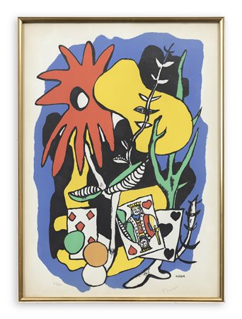 FERNAND LÉGER (1881-1955)  - Le Roi de cœur, 1949