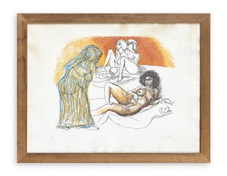 RENATO GUTTUSO (1911-1987) - Zefis a Usbek (2), 1973