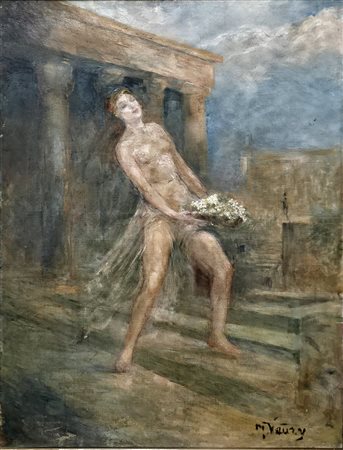 Donna con fiori