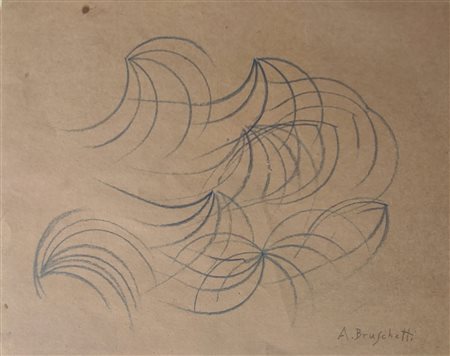 Alessandro Bruschetti “Motivo aeropittorico” primi anni ‘30 