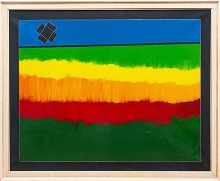 Franco Angeli “Paesaggio” anni ‘80