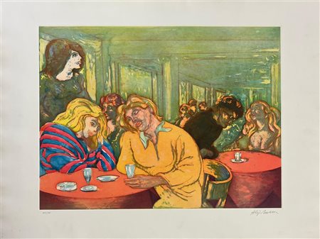 Aligi Sassu “Donne al caffè”
