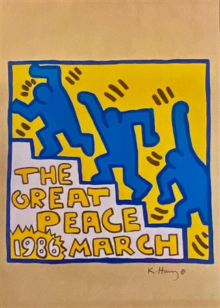 Keith Haring “The Great Peace March” 1986