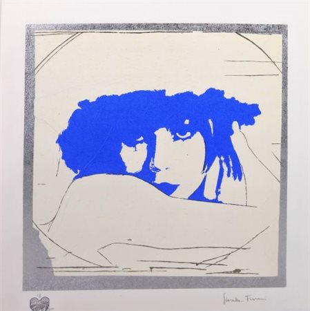 Giosetta Fioroni “Doppio liberty blu”
