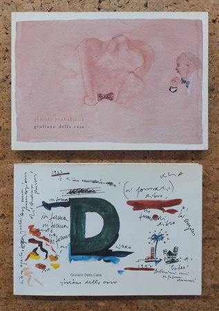 CATALOGHI CON DISEGNO (GIULIANO DELLA CASA) - Lotto unico di 2 cataloghi con disegno