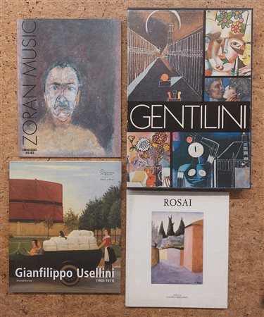 OTTONE ROSAI, ZORAN MUSIC, GIANFILIPPO USELLINI E FRANCO GENTILINI - Lotto unico di 4 cataloghi