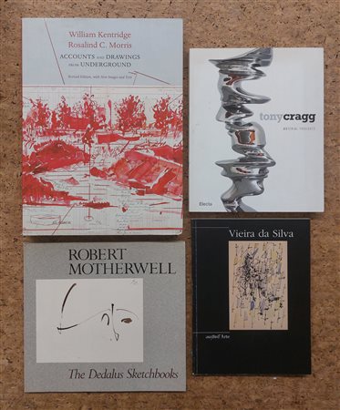 WILLIAM KENTRIDGE, VIEIRA DA SILVA, TONY CRAGG E ROBERT MOTHERWELL - Lotto unico di 4 cataloghi