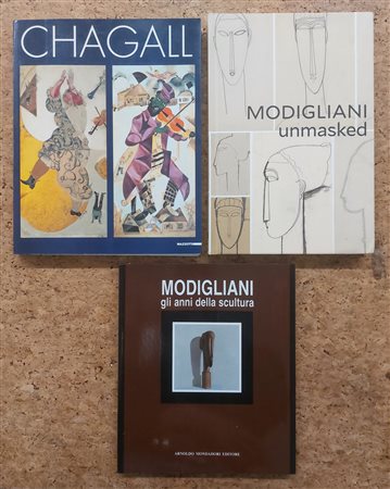 MARC CHAGALL E AMEDEO MODIGLIANI - Lotto unico di 3 cataloghi