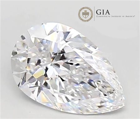 DIAMANTE NATURALE - PERA - 0.40 CT E VVS1 - G.I.A.