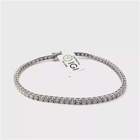 BRACCIALETTO TENNIS IN ORO CON DIAMANTI LAB GROWN 9 ct - ed9