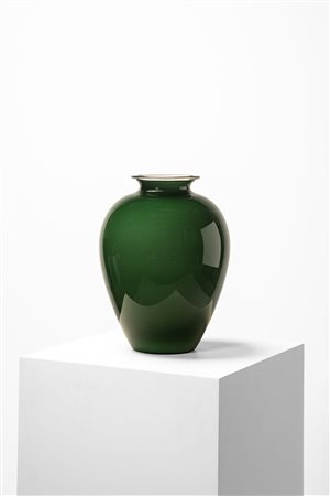 Venini & C. - Vaso in vetro incamiciato, 1989