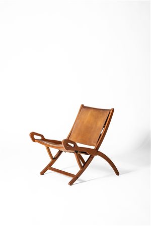 Gio Ponti (MIlano 1891 - 1979)  - Sedia pieghevole modello 'Ninfea', 1958