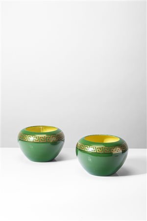 Richard-Ginori - Coppia di cache-pot, 1930 circa