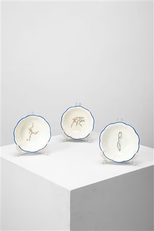 Gio Ponti (Milano 18 novembre 1891 - 16 settembre 1979)  - Tre coppette della serie 'Sport', 1930 circa