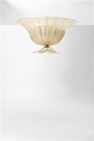 Barovier & Toso (attribuito a) - Lampada a plafone, 1980 circa