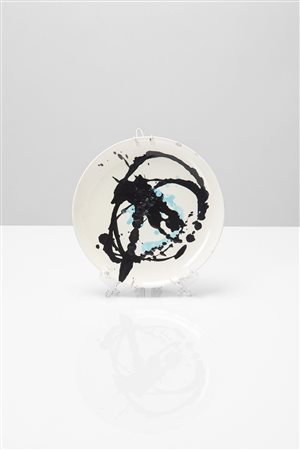 Gigina Baj - Piatto con decoro nucleare, 1960 circa