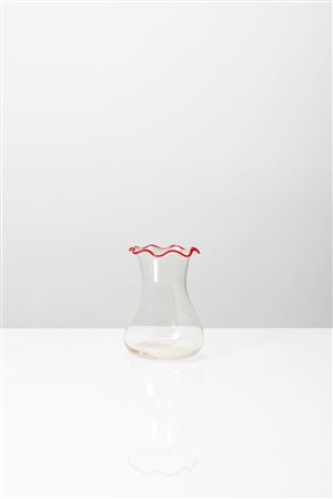 Manifattura Muranese - Vaso a bocca ondulata , 1960 circa