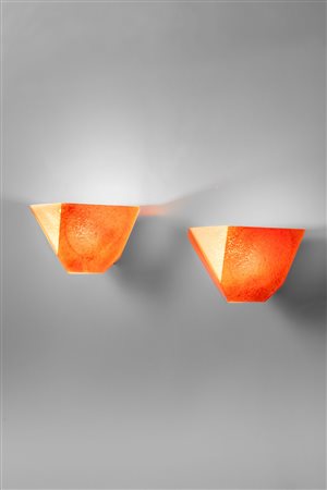 Manifattura Italiana - Coppia di lampade da parete, 1980 circa