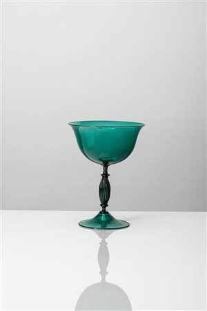 Manifattura Muranese - Coppa in vetro soffiato, 1950 circa