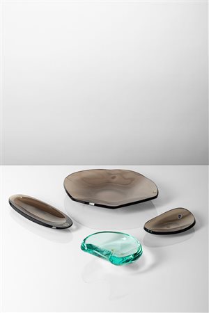 Cristal Art - Set di quattro svuotatasche, 1960 circa