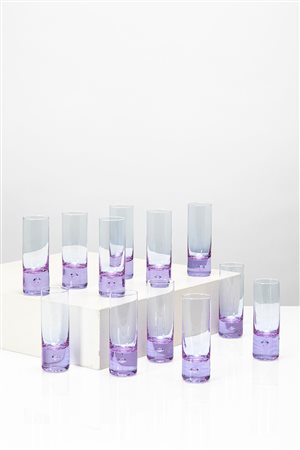 Sergio Asti - Set di dodici bicchieri da drink modello 'Chameleon', 1960 circa