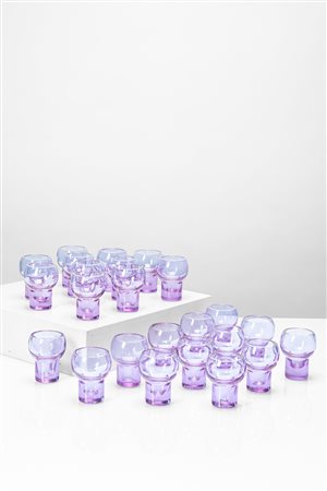 Sergio Asti - Set di ventiquattro bicchieri da acqua modello 'Chameleon', 1960 circa