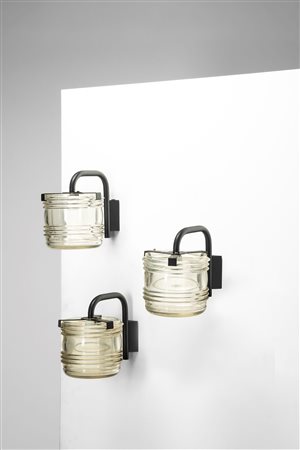 Joe Colombo (attribuito a) (1930 - 1971)  - Set di tre lampade a parete , 1970 circa