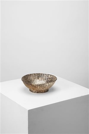 Lino Sabattini - Cestino da tavolo intrecciato , 1950 circa