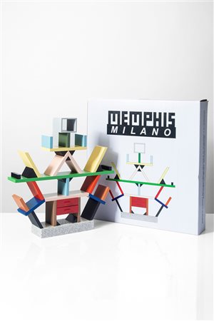 Ettore Sottsass Jr (1917 - 2007)  - Miniatura della libreria modello 'Carlton', 1981