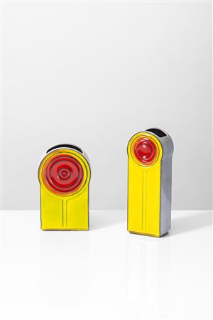 Carlo Zalloni - Coppia vasi della serie 'Zyklon', 1970 circa