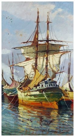 RENZO MARTINI Livorno 1937 – Livorno 2005 Senza titolo Olio su faesite 60 x...