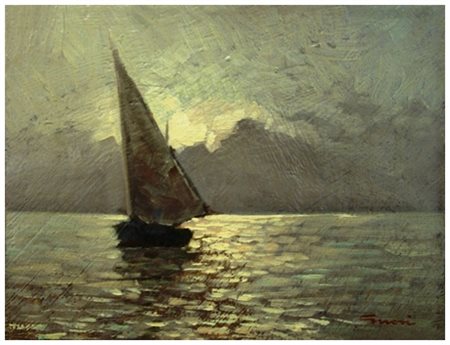 G. NOVI Senza titolo Olio su tavola 15 x 20. Firma in b. a d. B.A.: 90