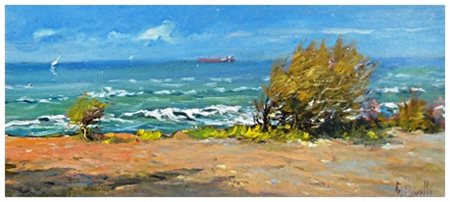 CARLO NOVELLI Ponsacco 1939 – Ponsacco 2010 Senza titolo Olio su tavola 20 x...