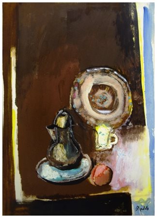 GASTONE BREDDO Padova 1915 – Calenzano 1991 Senza titolo Olio su tela 69,5 x...