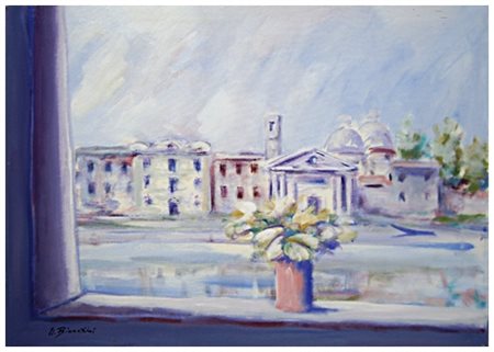 UMBERTO BIANCHINI Firenze 1934 – Firenze 2010 Veduta T.m. su tela 50 x 70....