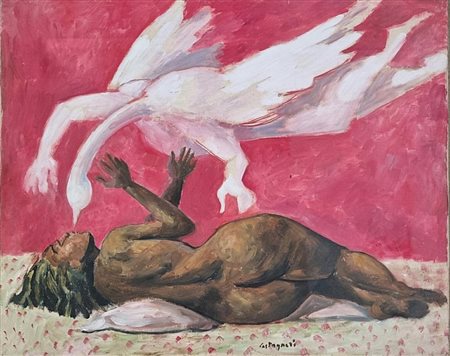 CASTAGNERI LUCIO Genova 1947 "Il tempio"
