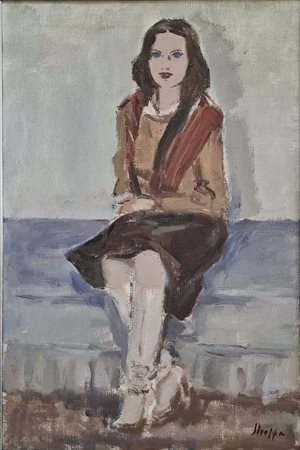 STROPPA LEONARDO Torino 1990 - 1991 "Ragazza seduta"