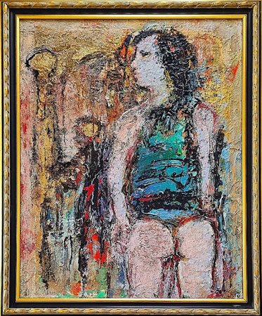 COLOMBINI MAURILIO Piombino 1933 "Figura seduta"